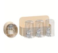 SNSP porte-brosse à dents sans trou de perforation, ensemble de gobelets à brosse à dents muraux pour salle de bain, support de rangement pour salle de bain, ensemble de brosse à dents et d'articles d