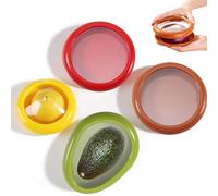 SNSYGN 4 Pièces Organisateur Frigo, Conservation Des Aliments Réutilisable Fruit Storage Box Pour Oignon, Tomate, Citron, Avocat, Légumes - Conservation des Aliments Frais