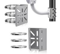 SNSYGN Lot de 2 supports muraux universels pour caméra avec 3 colliers de serrage en boucle, convient pour les caméras de vidéosurveillance, lampes murales/scènes, panneaux solaires