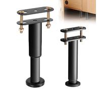 SNSYGN Pied de support de lit, pieds de lit réglables et rétractables de 18 à 31 cm, pieds de support de meubles en métal avec écrous et boulons pour lit, canapé, armoire, pièces de rechange