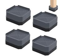 SNSYGN Rehausseur Meuble, 4 Pièces Rehausseur Pied de Chaise 4 CM Pied Meuble pour Canapé, Bureau, Canapé, Table, BibliothèQue (Noir)