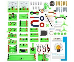 Sntieecr Kit de Circuit de Physique STEM, Kit de Magnétisme d’Électricité de Science Lab Kits d’Éducation aux Expériences de pour Exploration de l’Électromagnétisme d’Un Élève du Secondaire