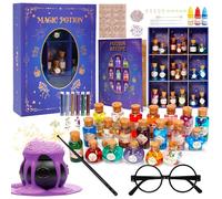Sntieecr Kit de Potion Magique pour Enfants, avec boîte d’Affichage Magique, 20 Bouteilles de Potion Magicien (Bricolage), Cadeaux pour Enfants 6-10 Ans, Arts et métiers, idéal Halloween