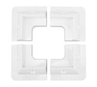 SNTSNTBOM Lot de 4 supports d'angle de panneau solaire pour modules encadrés, large applicabilité, matériau ABS résistant aux UV, installation facile à coller, pas de perçage nécessaire