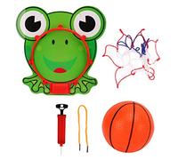 SNTSNTBOM pour panier de basket-ball d'intérieur, pour enfants, panneau en carton durable, design suspendu, monté sur porte, mini ensemble de basket-ball pour l'entraînement