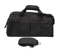 SNTSNTBOM pour sac à outils avec bandoulière, organisateur multi-poches, Oxford 600D robuste, ouverture du cadre en métal, pour l'entretien du camping-car en plein air (16 pouces ;Tuyau droit 6