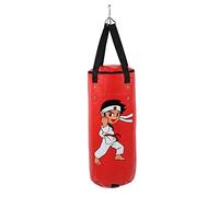 SNTSNTBOM pour sac de boxe, pour enfants et adolescents, fermeture à glissière, enveloppe de rehaussement à 360 degrés, surface en cuir PU épaissie, rembourrage quadruple, (60 cm)