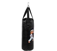 SNTSNTBOM pour sac de boxe, pour enfants et adolescents, fermeture à glissière, enveloppe de rehaussement à 360 degrés, surface en cuir PU épaissie, rembourrage quadruple, (60 cm)