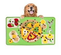 Snuffle Tapis à pizza pour chien - Feeder lent coloré pour chien | Nourriture pour animaux de compagnie qui fuient les dents Distributeur de jouets pour salon, jardin, prairie