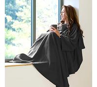 Snug Rug Cosy, Couverture avec des manches et une poche pratique, Gris ardoise