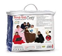 Snug Rug Cosy, couverture en molleton avec des manches et une poche poche pratique - Bleu marine