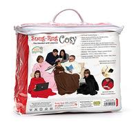 Snug Rug Cosy, couverture en molleton avec des manches et une pochette de poche pratique - rouge