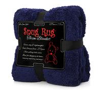 Snug Rug Couverture Polaire Sherpa édition spéciale de Luxe (Bleu Marine)