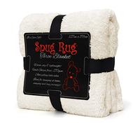 Snug Rug Crème Plaid Canape Couverture Polaire Véritable Tapis Douillet Couverture de Luxe à Chaud à Jet Polaire Sherpa 127 x 178 cm