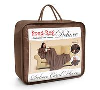 Snug Rug Deluxe La couverture en polaire avec manches pour adulte, 152,4 x 213,4 cm Chocolat