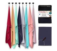 Snug Rug Serviette en Microfibre Super absorbante - Séchage Rapide Léger et Compact Voyage - Antibactérien Natation Le Sport, Le Voyage et Le Sable Serviettes de Plage Bleu Eclipse Large 80 x 160cm