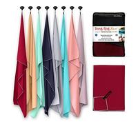 Snug Rug Serviette en Microfibre Super absorbante - Séchage Rapide Léger et Compact Voyage - la Natation Le Sport Le Voyage et Le Sable Serviettes de Plage Rouge Large 80 x 160cm