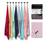 Snug Rug Serviette en microfibre - Super absorbante - Séchage rapide - Légère et compacte - Antibactérienne pour la natation, les sports, les voyages, la plage, Microfibre, Sea Fog Mauve XL 200 x 90cm