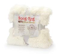Snug Rug Yeti Couverture de Luxe en Fausse Fourrure à Poils Longs, Moelleuse, Douce, Confortable et Chaude pour lit, canapé et Chaise - Géante Lourde 2,5 kg - King Size 200 x 220 cm, Blanc