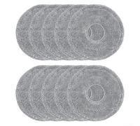 Snugawarm Lot de 10 serpillères en microfibre lavables et réutilisables pour aspirateurs robots Roborock Saros 10R S9 MaxV Slim et Z70