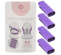 Snugell CPAP Headgear Lot de 4 housses de sangle - Violet - Coussins universels pour masque CPAP - Tissu polaire doux pour réduire la pression et améliorer le confort - Parfait pour améliorer la