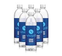 Snugell Eau distillée pour humidificateurs | Paquet de 6 bouteilles 20 oz H20 | Convivial pour les voyages | 20 oz H2O | Fabriqué aux États-Unis |