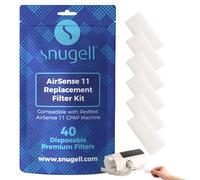 Snugell Lot de 40 filtres CPAP jetables Resmed AirSense 11 - Compatible avec les machines AirSense 11 - Filtration supérieure, design convivial et installation facile pour une utilisation à la maison