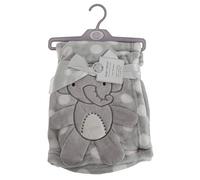 Snuggle Baby - Châle POLKA-DOT ELEPHANT - Bébé (75 cm x 100 cm) (Gris/blanc)