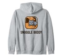 Snuggle Buddy Adorable ami Chien et Chat Sweat à Capuche