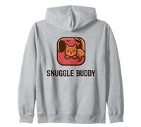 Snuggle Buddy Adorable ami Chien et Chat Sweat à Capuche