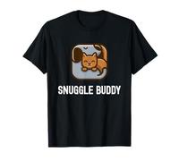 Snuggle Buddy Adorable ami Chien et Chat T-Shirt