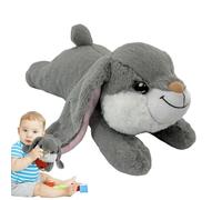 Snuggle Bunny with Heartbeat, Dog Heartbeat Animal en peluche - Soulage le stress et aide apaisante pour chiot endormi - Jouet doux pour soulager le stress