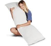 Snuggle-Pedic Oreiller corporel en Mousse à mémoire de Forme déchiqueté extrêmement Luxueux avec taie d'oreiller Kool Flow Respirante - Convient pour Les taies d'oreiller et Housses de Coussin de