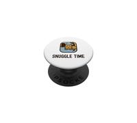Snuggle Time Adorable ami Chien et Chat PopSockets PopGrip Adhésif