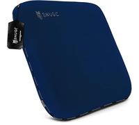 SNUGL Coussin de Canapé en Mousse à Mémoire de Forme avec Rétention de Forme - Velours Hypoallergénique, Mousse à Mémoire de Forme de Soutien, Housse Amovible et Lavable (Bleu Marine)