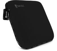 SNUGL Coussin de Canapé en Mousse à Mémoire de Forme avec Rétention de Forme - Velours Hypoallergénique, Mousse à Mémoire de Forme de Soutien, Housse Amovible et Lavable (Noir)