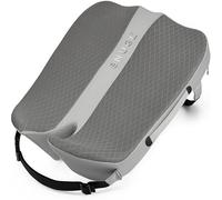 SNUGL Coussin de Siège Ergonomique - Coussin Mémoire de Forme pour Chaise de Bureau, Voiture ou Gaming - Soulagement Sciatique, Coccyx et Dos - Housse Lavable et Respirante - Maille Grise