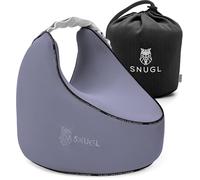 SNUGL Coussin pour Genoux en Mousse à mémoire de Forme - Oreiller orthopédique Anti-sciatique pour Dormir sur Le côté | Soutien Jambes et Dos avec Sangle réglable et Housse rafraîchissante (Gris)