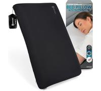 SNUGL Oreiller rafraîchissant en Mousse mémoire - Ergonomique et orthopédique pour dormeurs latéraux, soulage Cou, Dos, épaules. Housse hypoallergénique Lavable, Soutien Ferme Cervical (Grand - Noir)