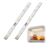 Snugloo 2 Pièces Barre LED pour Réfrigérateur RONGSHENG/HISENSE, Lampe LED de Remplacement Compatible avec MDDZ-162A E349766 1629348 DC12V 2W Éclairage pour Réfrigérateur et Congélateur