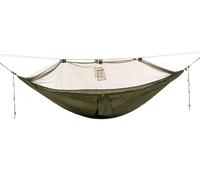 Snugpak Jungle Hamac WGTE avec moustiquaire intégrée - Matériau en nylon, installation facile - Système de suspension en paracorde, protections d'arbres et mousquetons en acier - Sac de rangement