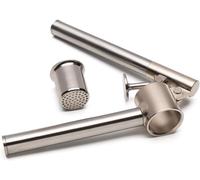 SNUNGPHIR Presse-ail Outil de Cuisine éplucheur d'ail broyeur de Gingembre Professionnel en Acier Inoxydable, FRYS-JS-1115-020
