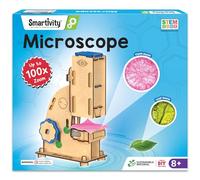 SNUNGPHIR Smartivity Microscope STEM Steam Educational DIY Building Construction Activity Toy Game Kit, Easy Instructions, Experiment, Play, Learn Science Engineering Project 8+with 100x Zoom