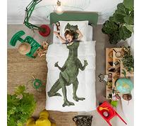 SNURK Dinosaurus Rex linge de lit 100% coton 135 x 200 cm