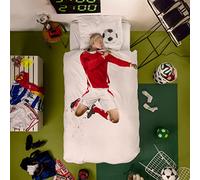 Snurk - Parure de lit junior - Parure de lit Champion de foot rouge