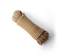 SNURO Corde de Chanvre Synthétique (12 mm, 20 m) - Corde Torsadée en Chanvre Synthétique - Corde épaisse pour Loisirs, Sport et Décoration - Polyvalente avec Grande Résistance à la Traction