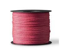 SNURO Corde de maçon (1,5mm, 200M, Rose Fluo) - Corde Fluorescente Rose en Polyester Tressée Robuste pour n'importe Quelle Utilisation - Résistante aux Intempéries - pour traveaux maçonnerie