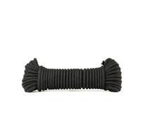 SNURO Corde en Coton (6mm, 20m, Noir) - Corde en Coton tressé - Douce et Facile à Attacher - Charge de Rupture 169kg