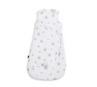 SnuzPouch Gigoteuse pour bébé, 2.5 Tog - Design Étoile Grise - Coton doux 100% avec fermeture éclair pour faciliter le changement de couche - 6-18M