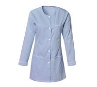 SNV Blouse médicale Femme avec Manches Longues transformables en Manches Courtes par Pressions
